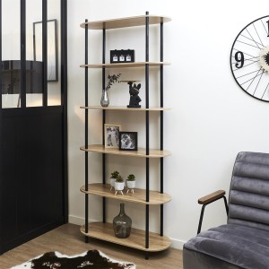 Lentyna pastatoma medinė 6 aukštų 181x80x30 cm Home Deco HD0076