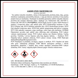 Skiediklis akrilinis 5 l  SAVEX