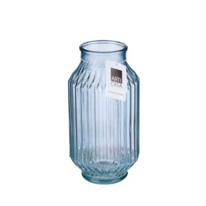 Vaza stiklinė su juostelėmis D12,4xH23,2 cm 650 g ARTICASA 871125224407