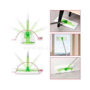 Šepetys grindų plovimo/valymo 115 cm su servetėlėm/ šluostėm LIAO A130118