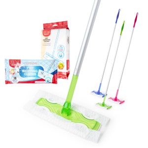 Šepetys grindų plovimo/valymo 115 cm su servetėlėm/ šluostėm LIAO A130118