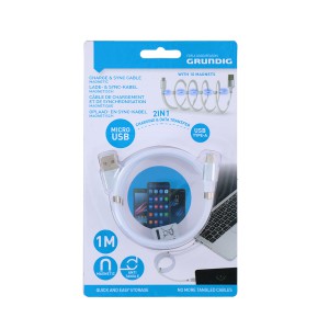 Laidas mobiliajam telefonui USB-A-USB 1 m GRUNDIG 871125224973