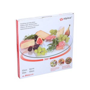 Padėklas užkandžių serviravimui besisuk. D16.2/32.2cmx1.6cm ALPINA 871125226539