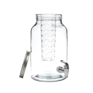 Indas stiklinis skysčiams su kraniuku su filtru 5,5 L talpos KA5854