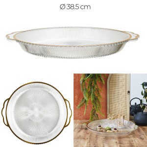 Padėklas plastikinis D38,5x4 cm Home Deco KA0596