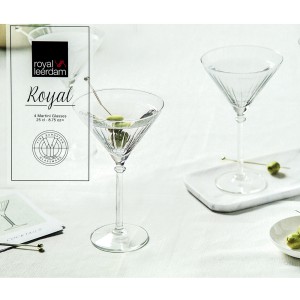 Taurės Martini 4 vnt. stiklinės 250 ml kokteiliams ROYAL 762C36003525