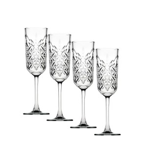 Taurės šampanui 175 ml 4 vnt komplektas TIMELESS Pasabahce 722291
