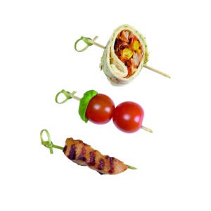 Smeigtukai bambukiniai sumuštiniams 60 vnt. 9 cm 871125232443