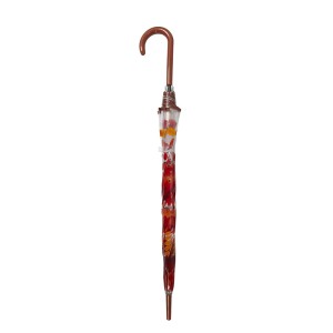 Skėtis automatinis ilgas permatomas D90 cm H84 cm Entre Temps PL381