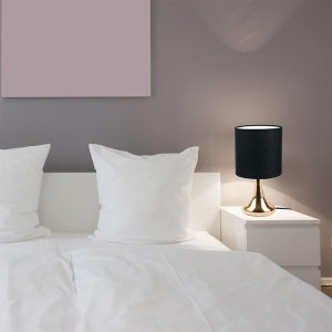 Šviestuvas stalinis liečiamas 15x32x15 cm juodas E14 10W Home Deco HD3334