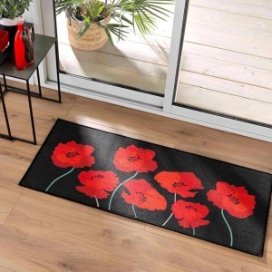 Kilimėlis durų 50x120 cm COQUELICOTS douceur d'intérieur