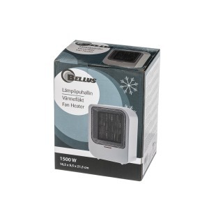 Šildytuvas elektrinis 1500 W 16,5x9,5x21,5 cm baltas Bellus 308323