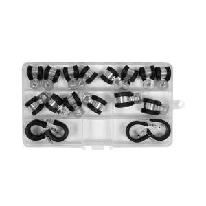 Sąvaržų rinkinys cinkuotos/gumuotos 6-16 mm 18 vnt. YT-067833 YATO