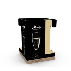 Taurės šampanui 160 ml 4 vnt komplektas Maku 642419
