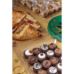 Padėklas maistui 46x28 cm plastikinis daugkartinis, perdirb. Algon BA01054376387