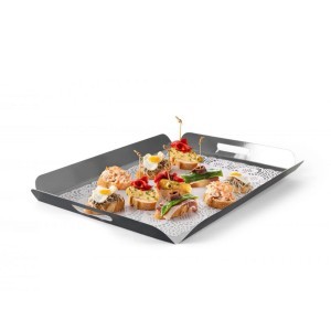 Vienkartinis padėklas maistui 29x39 cm išlankstomas (mix) Algon BA01043177596