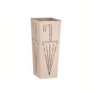Skėčių stovas metalinis 21x21x50 cm kreminė sp. Giftdecor 78755