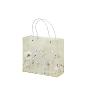 Dovanų maišelis Gėlės 30x12x27 cm plastikinis (mix) 50958