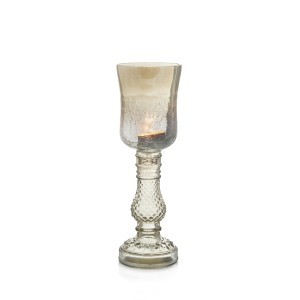 Žvakidė stiklinė ant kojelės 9x9x22 cm Art glass