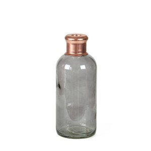 Vaza stiklinė pilka Babet D10xH28 cm 102148