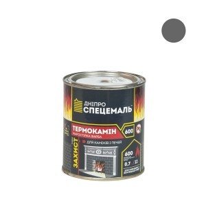 Emalė karščiui atsp KO-818 grafitinė Termokamin 600 C 0.7 kg DNIPRO Ukraina (6)