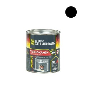 Emalė karščiui atsp KO-818 juoda Termokamin 600 C 0.7 kg DNIPRO Ukraina (6)