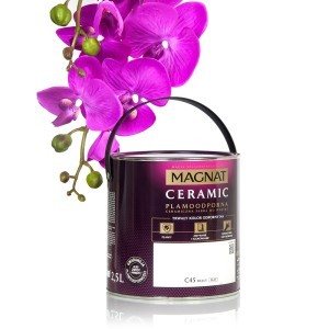 Emulsija MAGNAT Ceramic C45 atspari dėmėms, plaunama, valoma 2.5 l Balta