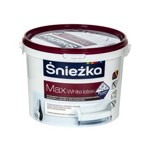 Emulsija SNIEŽKA MAX WHITE Latex 10 l balta Sniežka