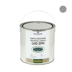 Gruntas-emalė LIID ZPH pilkos sp. 2,4 L greito džiūvimo antikorozinis