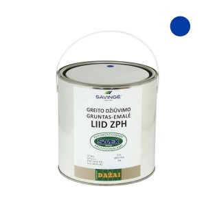 Gruntas-emalė LIID ZPH mėlynos sp. 2,4 L greito džiūvimo antikorozinis STB