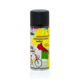 Dažai universalūs aerozoliniai SAVEXSPRAY juodi matiniai 400 ml RAL9005M (12)