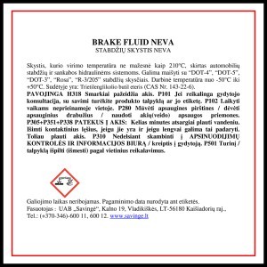 Stabdžių skystis NEVA 0.5 kg  SAVEX