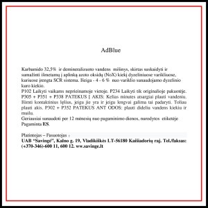 Karbamido tirpalas AdBlue  5 L