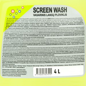 Ploviklis langų Screen Wash VASARA  4 L NANO Savex