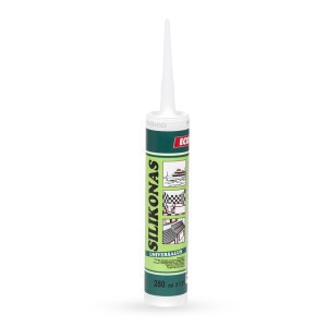 Silikonas universalus ECONOMY LINE 280 ml bespalvis (25)