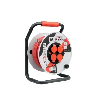 Ilgintuvas elektros ritėje 30 m 4 lizdų CE IP44 izoliacija YT-8106 YATO