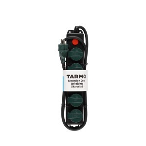 Ilgintuvas elektros 1,5 m 5 lizdų su jungtuku, tinka laukui IP44 Tarmo 614146