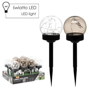 Šviestuvas sodo su saulės baterija 10x10x33 cm SOL4283