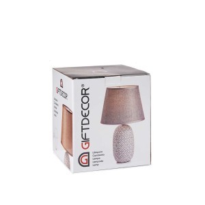 Šviestuvas stalinis keramikinis su gaubtu (mix) D25xH40 cm Giftdecor 92240