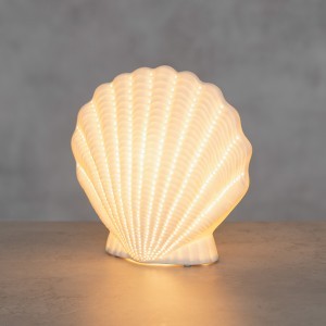 Šviestuvas stalinis Kriauklė 21,5x11x21 cm porcelianas 4Living 644278