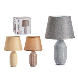 Šviestuvas stalinis keramikinis su gaubtu D25xH40 cm (mix) Giftdecor 92237