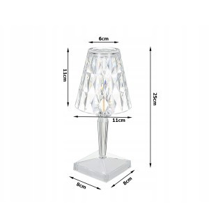Šviestuvas stalinis liečiamas LED RGB 25 cm 12304