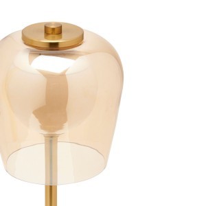 Šviestuvas stiklinis liečiamas aukso spl. 33x13.5x13.5 cm Hestia Widdop