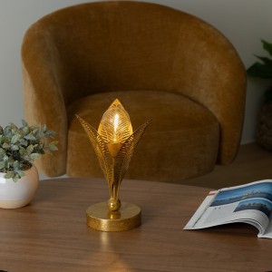 Šviestuvas stalinis metalinis 17,5x16,5x26 cm Atmosphera 173286
