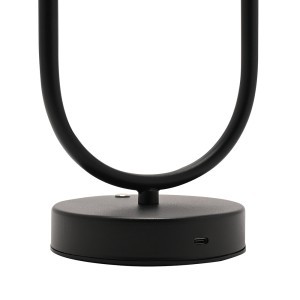 Šviestuvas liečiamas metalinis juodos spl. 33x22x12 cm HE2433 Hestia Widdop