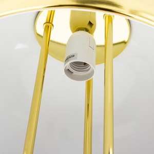 Šviestuvas stalinis auksinės spalvos 47x30x30  cm 170442