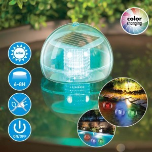 Šviestuvas solar plūduriuojantis d11xh11cm GRUNDIG 871125247665