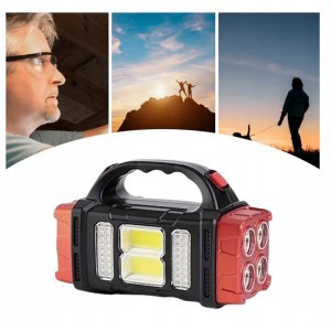 Žibintuvėlis pakraunamas 25W Led +COB  micro USB 15x10x7 cm 12317_CZE