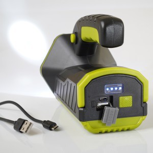 Žibintuvėlis pakraunamas 1500mAh 270lm balta/raudona TIROSS TS1983