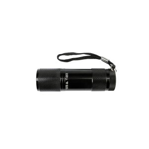 ALUMINIUM LED TORCH, 9 LED, BLACK